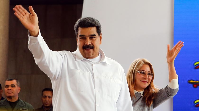 Maduro e a mulher Cilia Flores. Foto: Presidência da Venezuela