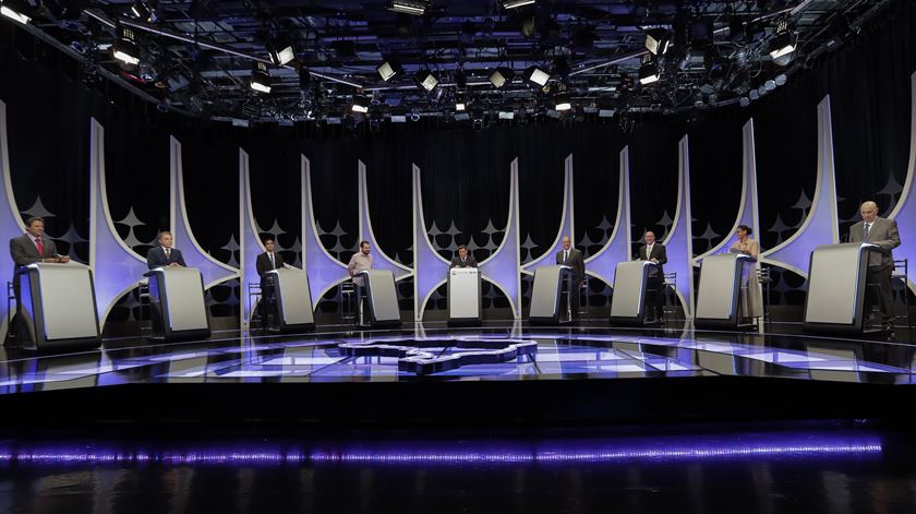 Debate presidencial no Brasil. Foto: Sebastião Moreira/EPA