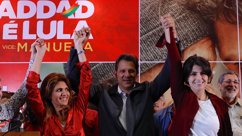 Fernando Haddad conseguiu 26% dos votos brasileiros. Foto: Marcelo Chello/EPA