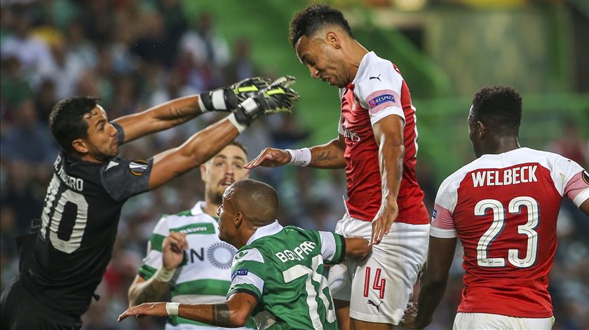 Renan mostrou-se a grande nível perante o Arsenal. Foto: José Sena Goulão/Lusa