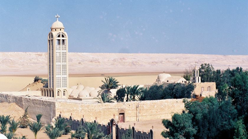 Imagem de arquivo do Mosteiro de São Samuel, o Confessor, na província de Minya, no centro do Egito. Foto: EPA
