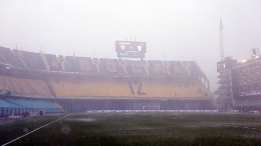 Estádio do Boca Juniors vazio. Foto: Juan Ignacio Roncoroni/EPA