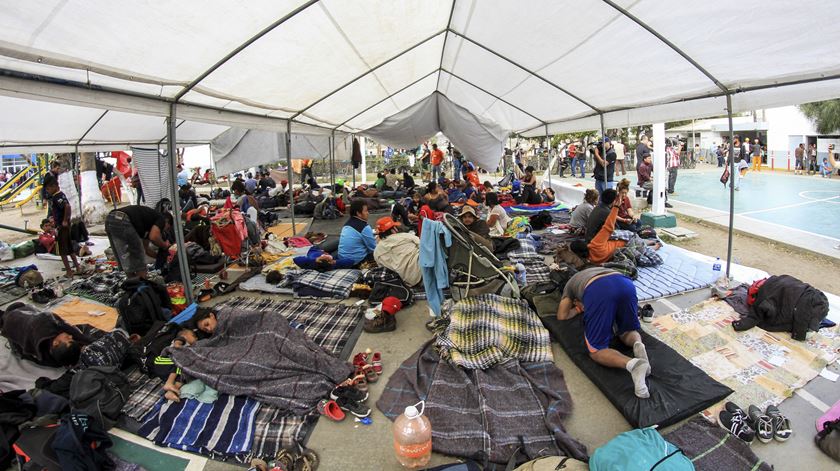 Abrigo para migrantes. Tijuana, México. Foto: Joebeth Terriquez/EPA