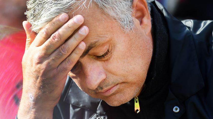O último ano e meio de Mourinho em Manchester foi infeliz. Foto: Andy Rain/EPA