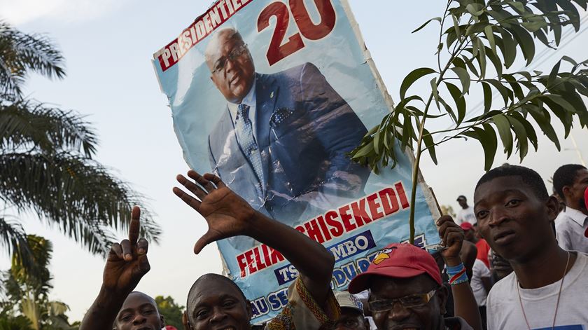 Tshisekedi foi declarado o vencedor das eleições, mas os bispos desconfiam dos resultados oficiais. Foto: Hugh Kinsella Cunningham/EPA