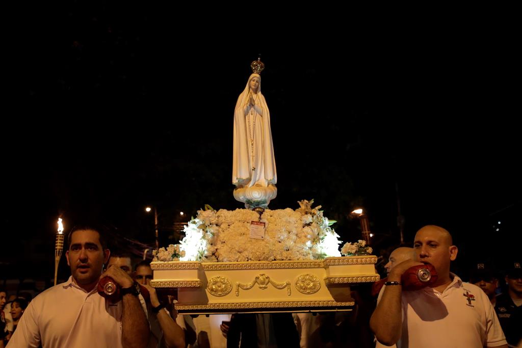 Imagem peregrina de Nossa Senhora de Fátima Foto: BienvenidoVelasco/EPA