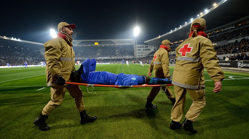 Marega lesionou-se no jogo com o Vitória de Guimarães. Foto: Octávio Passos/EPA