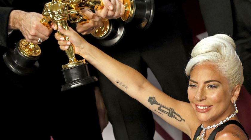 Lady Gaga vence Melhor Canção nos Óscares 2019 Foto: Lusa
