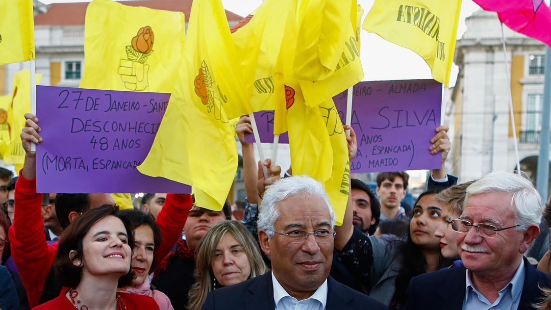 Primeiro-ministro, António Costa, marcou presença na manifestação de Lisboa. Foto: António Pedro Santos/Lusa