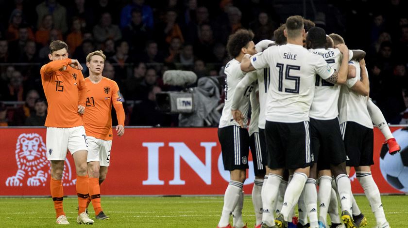 Alemanha vence na Holanda. Foto: Koen Van Weel/EPA