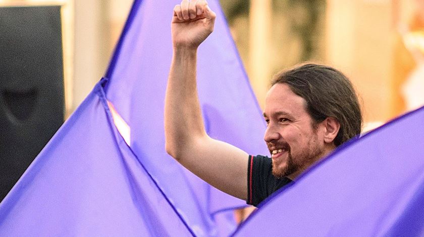 Pablo Iglesias, líder do Podemos. Foto: Javier Zorrilla/EPA