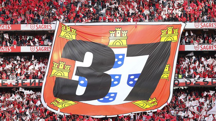 Benfica conquistou o 37.º título da sua história. Foto: António Cotrim/EPA