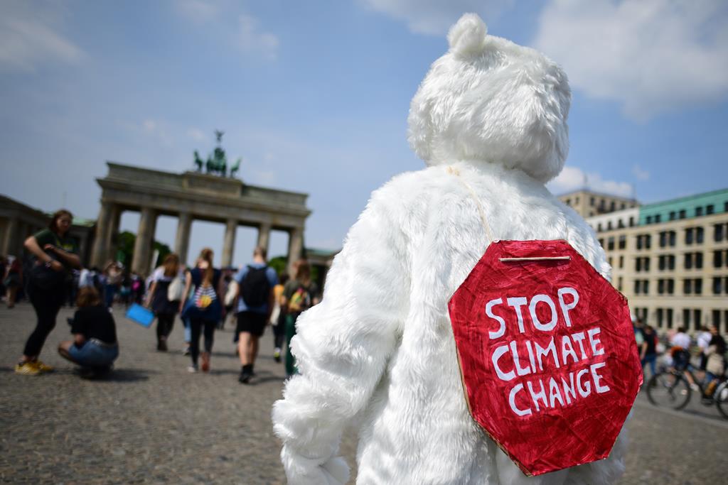 Estudantes em greve pelo clima na Alemanha. Foto: Clemens Bilan/EPA