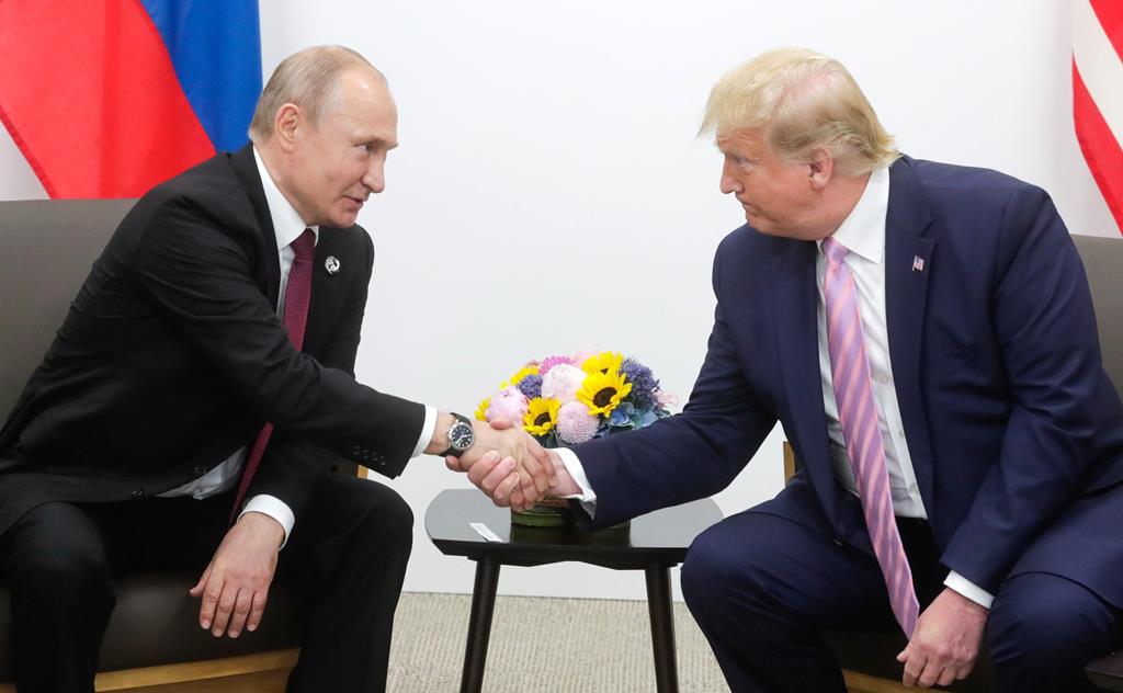Putin e Trump reunem-se à margem do G20 em Osaka 28/06/2019 Foto: EPA