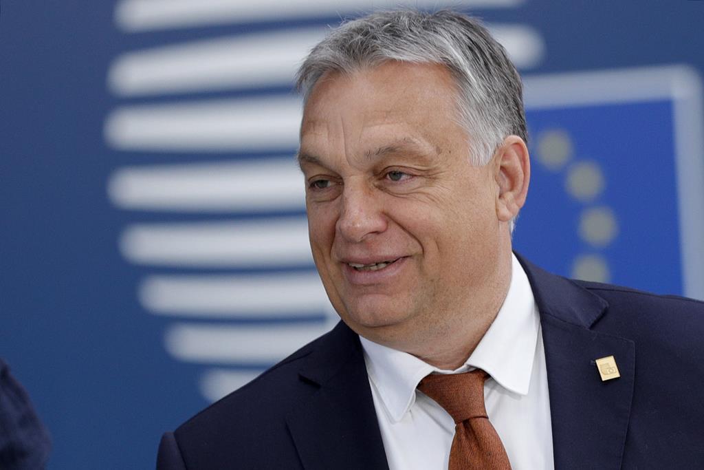 Viktor Orban, presidente da Hungria e aliado de Putin Foto: Geoffroy Van der Hasselt/EPA