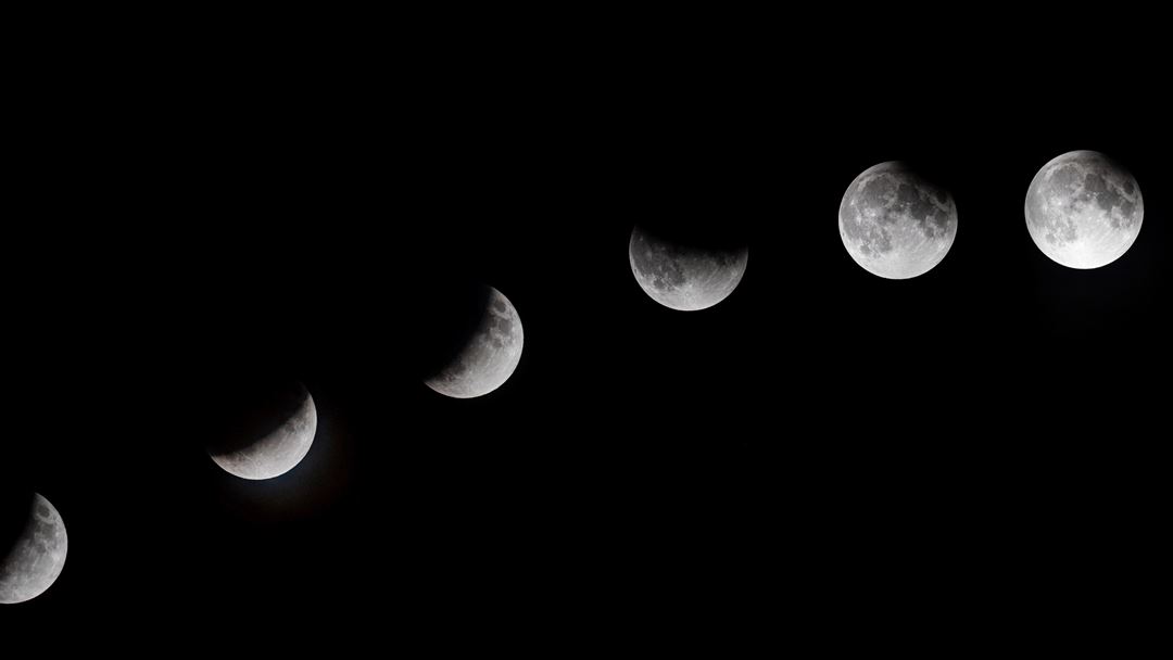Eclipse parcial da Lua em Maiorca. Foto: Cati Cladera/EPA