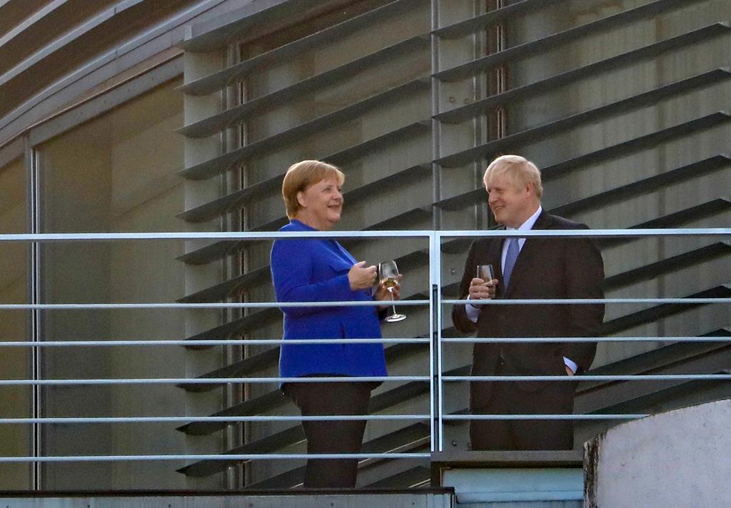 Angela Merkel e Boris Johnson Foto: Michele Tantussi/EPA