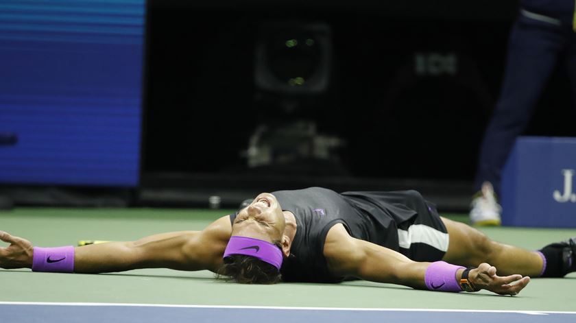 Rafa Nadal venceu o US Open em 2019. Foto: Jason Szenes/EPA