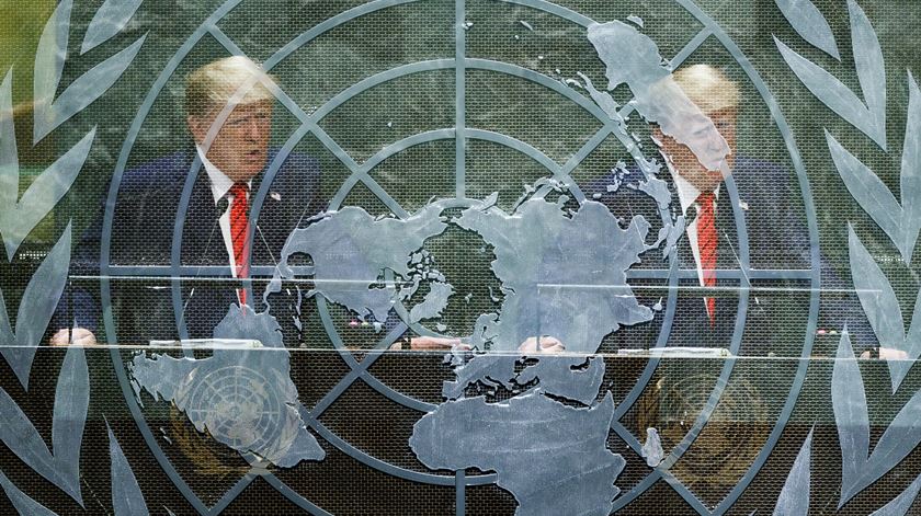 “Futuro não pertence aos globalistas, mas aos patriotas”, disse Trump na ONU. Foto: Justin Lane/EPA