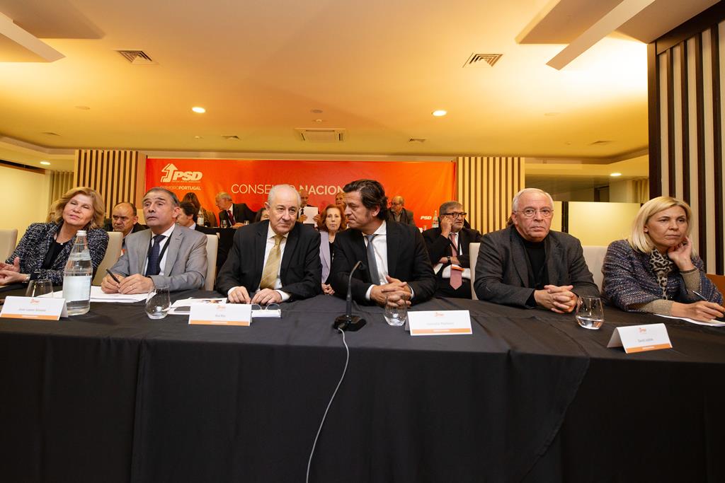 O presidente do PSD, Rui Rio, ladeado pelo secretário geral José Silvano. Foto: Pedro Sarmento Costa/Lusa