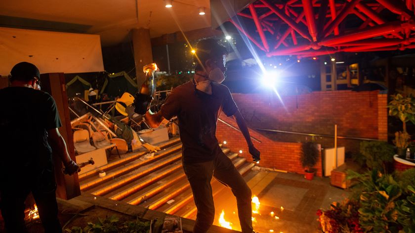 Protestos pró-democracia em Hong Kong. Foto: Jerome Favre/ EPA
