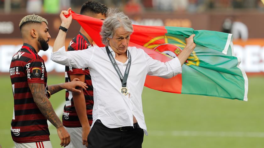 Jorge Jesus, treinador do Flamengo, acredita que há um antes e um depois da sua passagem pelo Brasil. Foto: Antónia Lacerda/EPA