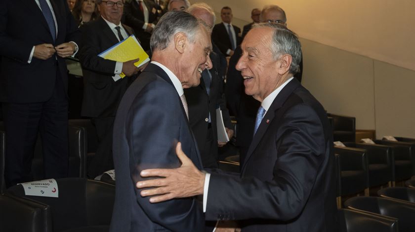 Serralves permitiu um reencontro entre Marcelo e Aníbal, atual e ex-Presidente. Foto: Ricardo Castelo/Lusa