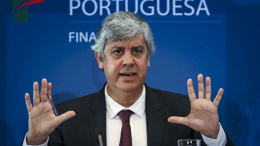 Mário Centeno anuncia medidas de apoio à economia. Foto: Manuel de Almeida/Lusa