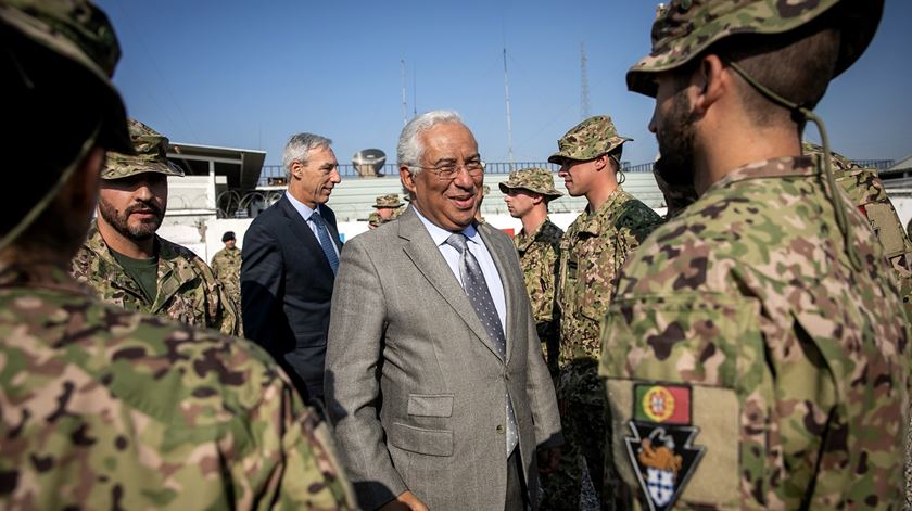 António Costa visita os militares portugueses no Iraque. Foto: Paulo Vaz Henriques/Lusa