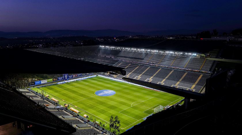Adeptos poderão preencher 15% do Estádio Municipal de Braga. Foto: Hugo Delgado/Lusa