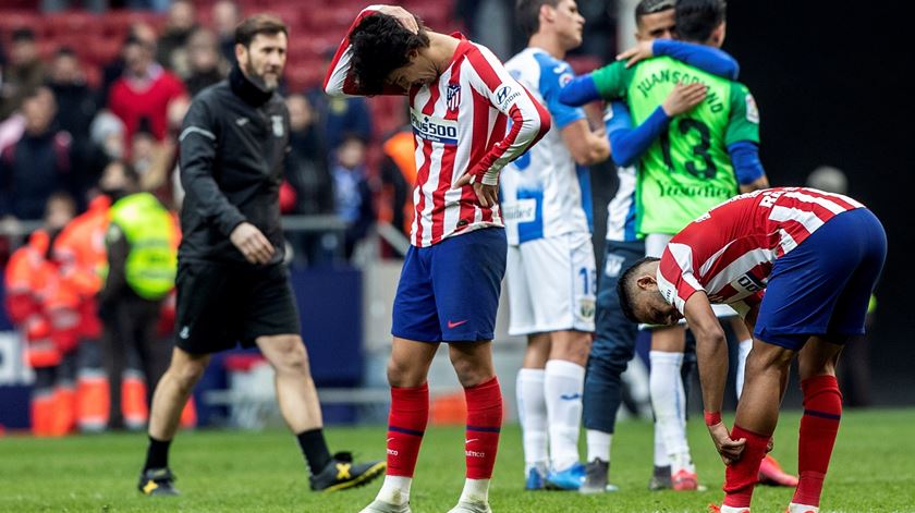 João Félix, Atlético de Madrid, empata com Leganés. Foto: Rodrigo Jimenez/EPA