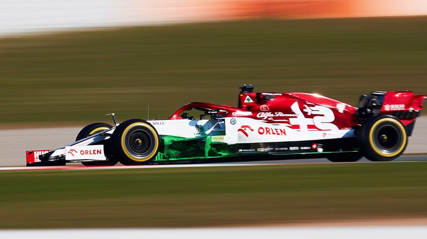 Kimi Raikkonen, Alfa Romeo. Foto: EPA/Alejandro Garcia