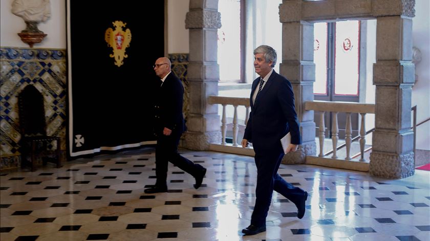 Mário Centeno esteve reunido com o Presidente da República no Palácio de Belém. Foto: António Pedro Santos/Lusa