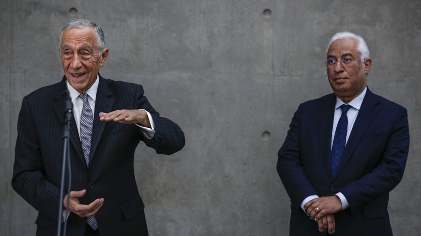 Presidente e primeiro-ministro estiveram reunidos com especialistas. Foto: Rodrigo Antunes/Lusa