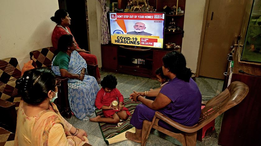 A Índia tem já meio-milhão de infetados. Foto: Jagadeesh NV/EPA