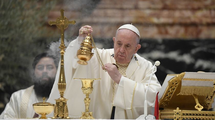 Papa Francisco na missa da Ceia do Senhor. Foto: Vaticano