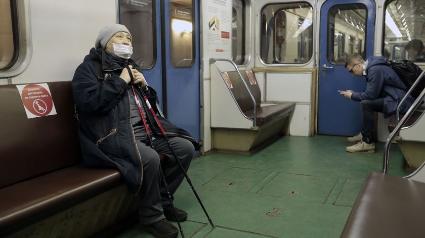 Metro de Moscovo. Foto: Sergei Chirikov/ EPA