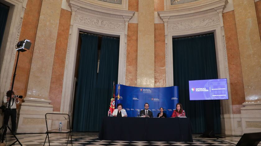 Conferência de imprensa realizada no final da reunião do Conselho de Ministros, no Palácio da Ajuda. Foto: Tiago Petinga/Lusa
