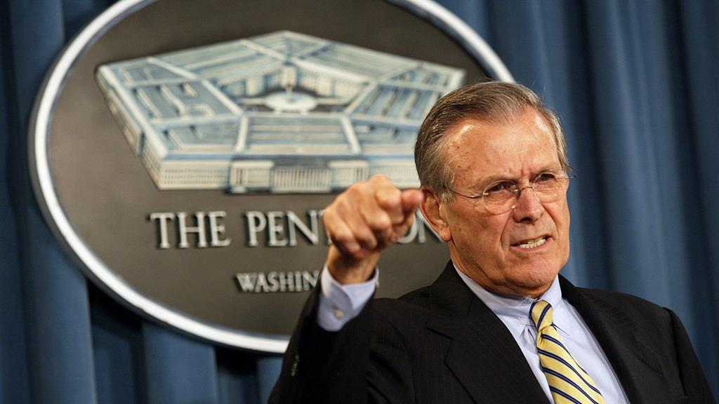 Donald Rumsfeld, antigo secretário de Estado dos EUA, morreu esta quarta-feira aos 88 anos. Foto: EPA/Shawn Thew