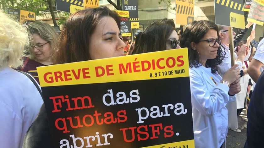 Greve dos médicos dias 8, 9 e 10 de maio. Foto: Ana Rodrigues/RR