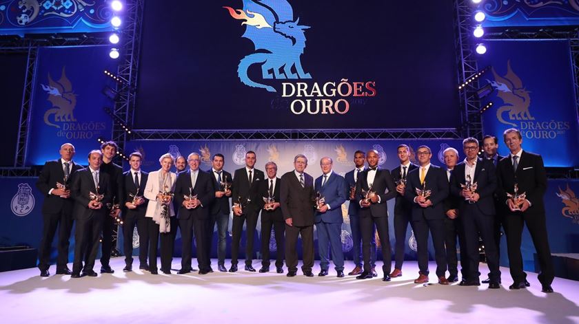 Os vencedores dos galardões em 2017. Foto: FC Porto