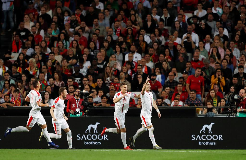 Dusan Tadic marcou a Portugal em 2019, no Estádio da Luz Foto: Rafael Marchante/Reuters