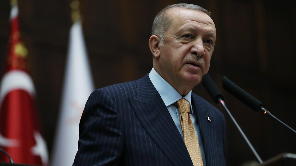 Erdogan critica a Grécia e o Frontex. Foto: Presidência da Turquia/EPA