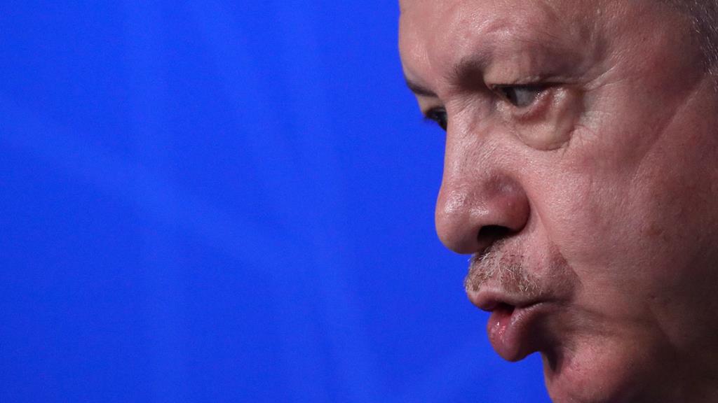 Erdogan critica política pró-curda de Suécia e Finlândia. Foto: Yves Herman/EPA