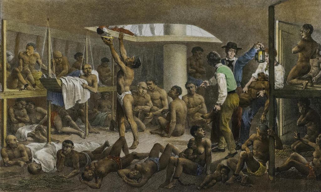 Navio negreiro no livro Voyage pittoresque dans le Brésil (1835), de Johann Moritz Rugendas Foto: DR