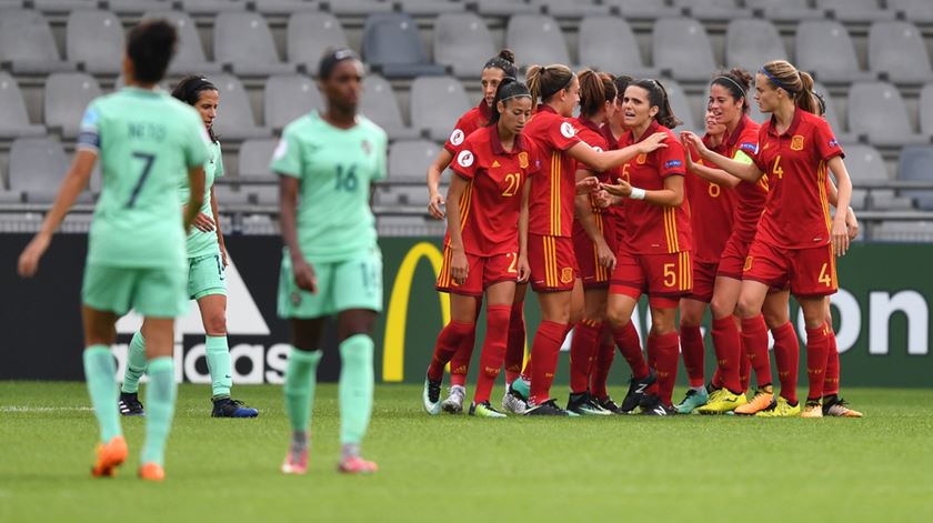 Portugal entra com o pé esquerdo no Europeu feminino. Foto: UEFA