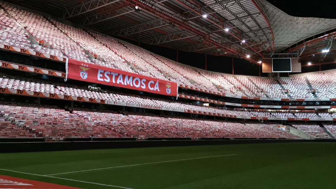 Estádio da Luz, sem adeptos. Foto: João Fonseca/RR