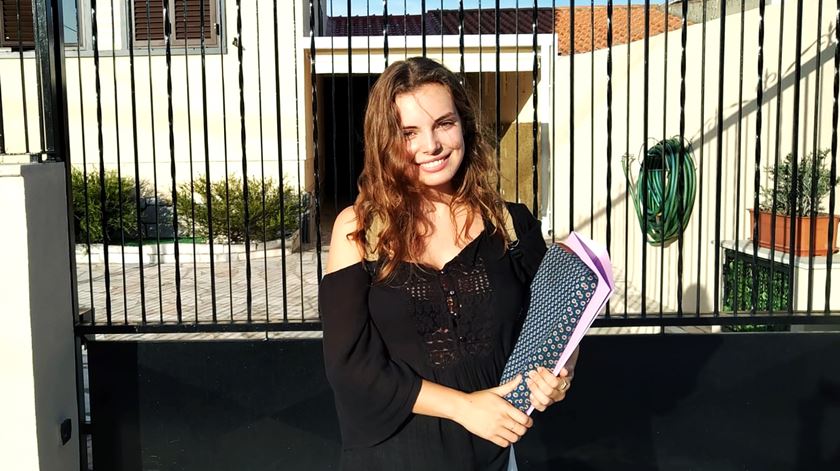 Estela Santos é estudante de jornalismo e votou este domingo pela primeira vez.