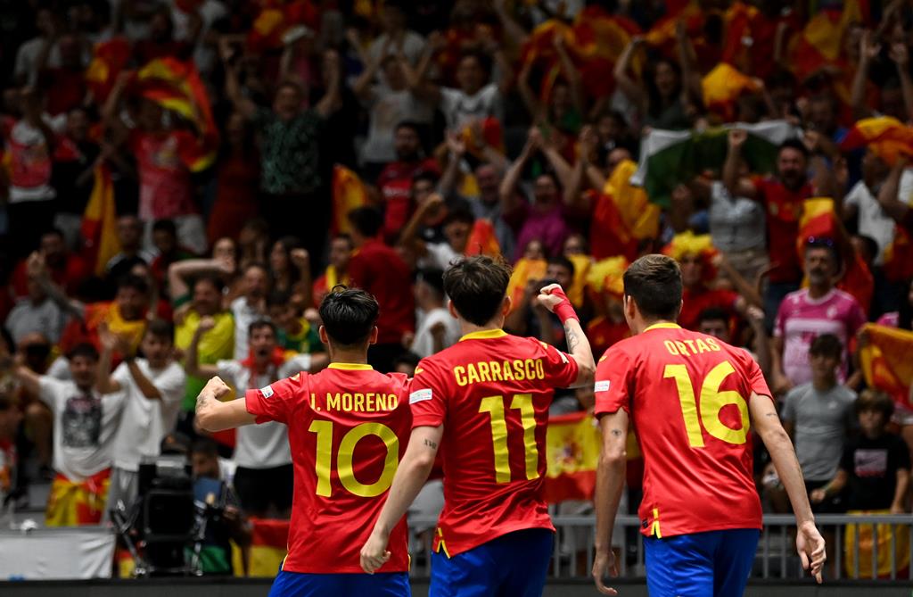 AO VIVO: siga a final do Europeu de futsal sub-19 entre Portugal e Espanha