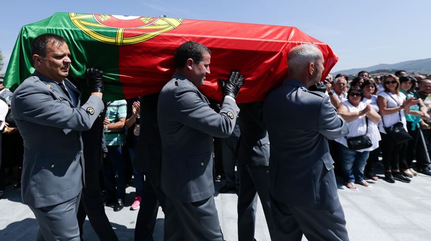 O funeral de Gil Paiva Benido. Foto: Estela Silva/Lusa